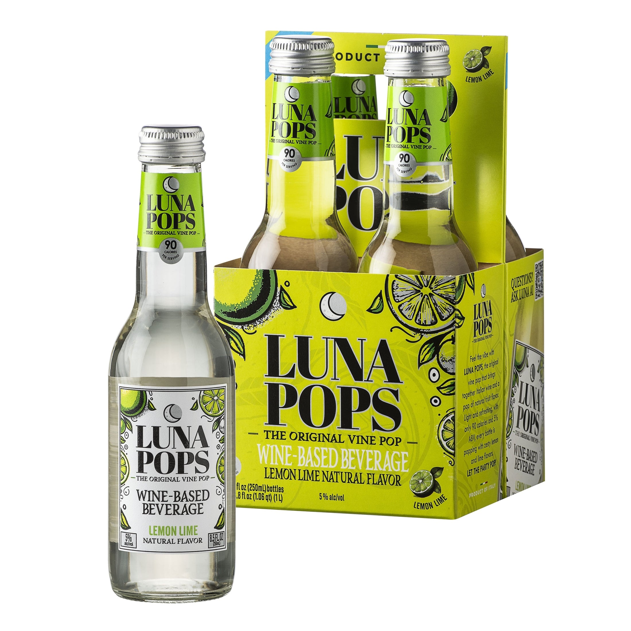 Luna Pops Lemon Lime Flavor